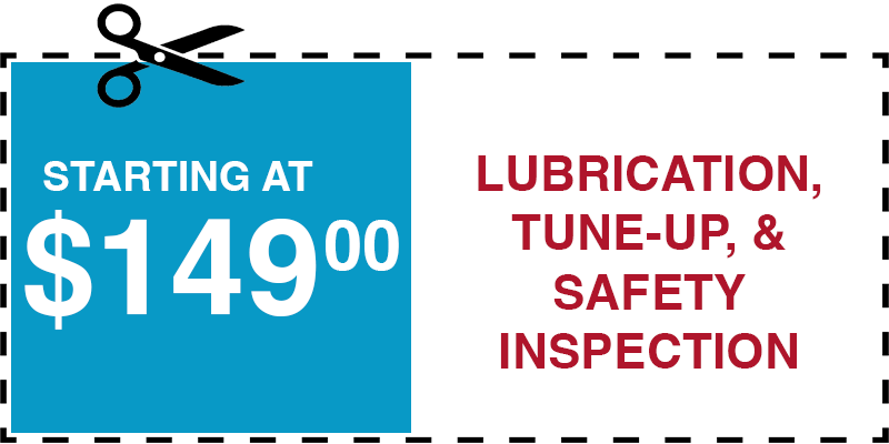 149 garage door MAINTENANCE